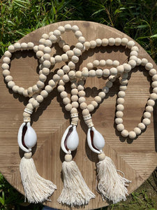 Boho Tassel Muschel Holzkugeln  „Timor“ Shells Wooden Beads