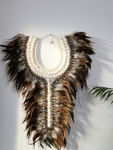 Deko Tribal-Kette „Papua mehrfarbig lang“