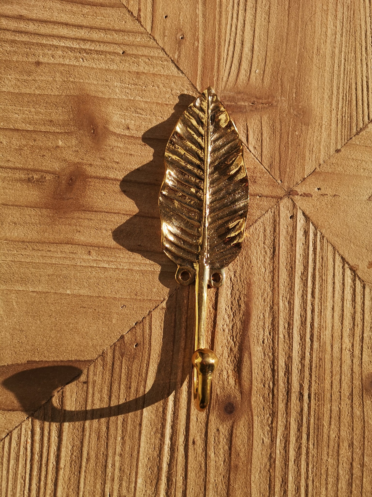 Garderobenhaken Bananenblatt Messing Bronze Mix Wall Hook Banana Leaf Brass