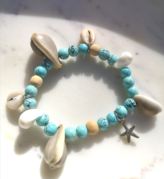 Armband "Ocean" Muscheln Seestern Shells Starfisch Beach Vibes