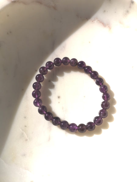 Armband Mala-Armband Amethyst Edelsteine Unisex Mala-Bracelet Amethyst Gems Unisex